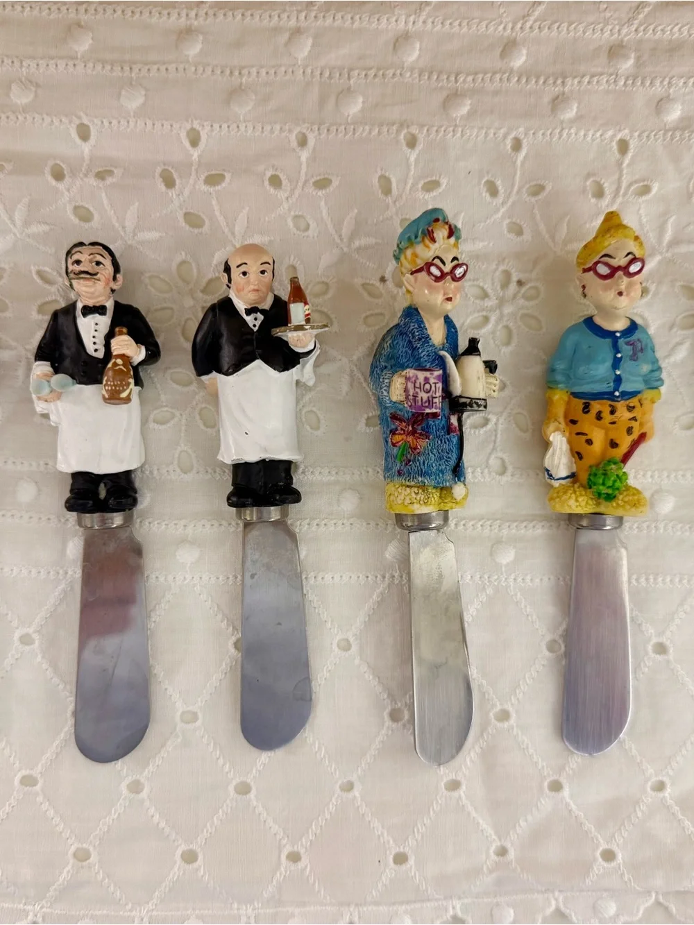 Vintage Boston Warehouse Quirky Cheese Spreaders